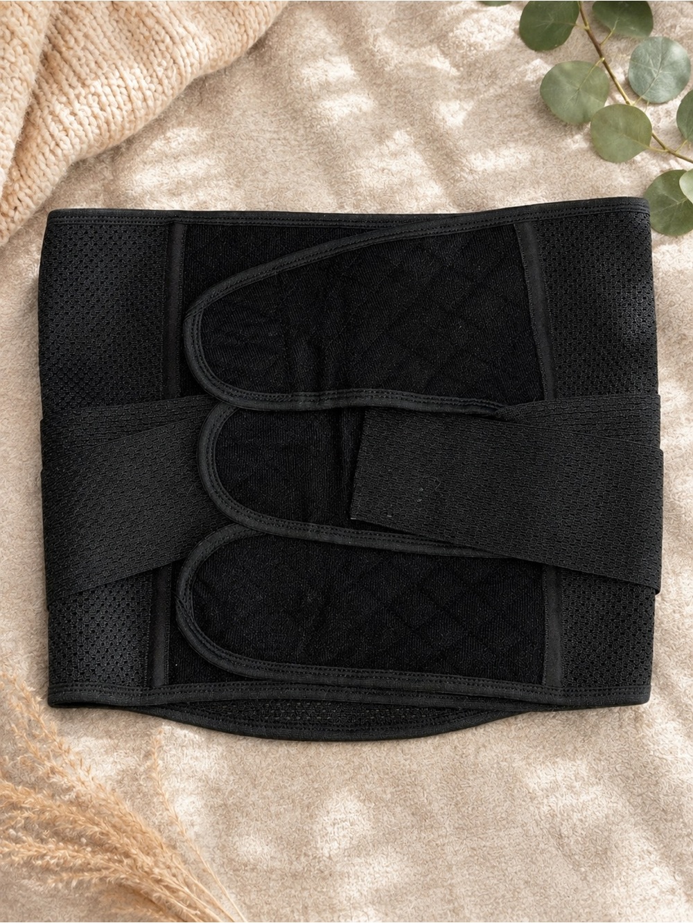 amazon black waist shaper support belly band belt